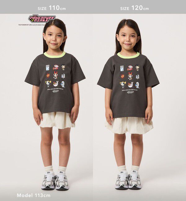 UNITED ARROWS green label relaxing「【別注】＜The Powerpuff Girls＞ リンガー Tシャツ / キッズ 100cmー130cm」|Tシャツ・カットソー|