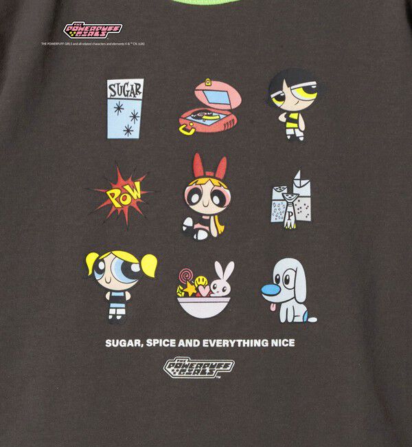 UNITED ARROWS green label relaxing「【別注】＜The Powerpuff Girls＞ リンガー Tシャツ / キッズ 100cmー130cm」|Tシャツ・カットソー|