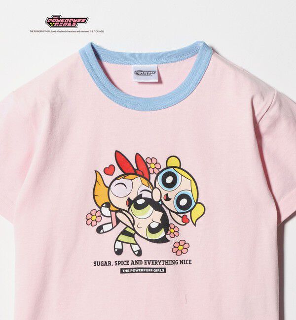 UNITED ARROWS green label relaxing「【別注】＜The Powerpuff Girls＞ リンガー Tシャツ / キッズ 100cmー130cm」|Tシャツ・カットソー|