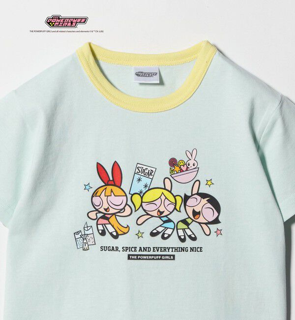 UNITED ARROWS green label relaxing「【別注】＜The Powerpuff Girls＞ リンガー Tシャツ / キッズ 100cmー130cm」|Tシャツ・カットソー|