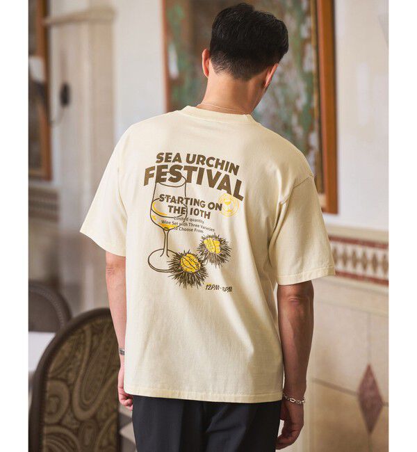 UNITED ARROWS green label relaxing「【別注】＜SCREEN STARS＞GLR シーフード 半袖 Tシャツ」|Tシャツ・カットソー|BEIGE