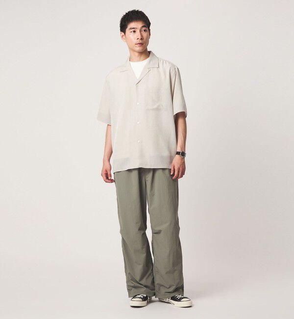 UNITED ARROWS green label relaxing「スラブ オープンカラー 半袖 シャツ」|シャツ・ブラウス|