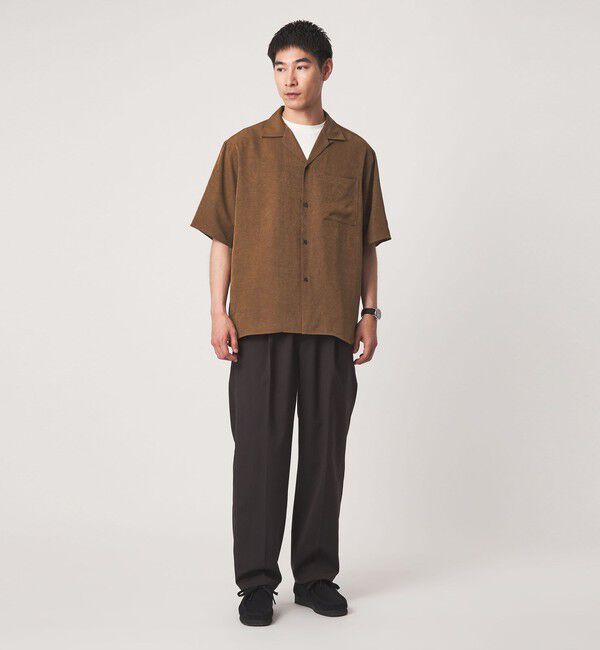 UNITED ARROWS green label relaxing「スラブ オープンカラー 半袖 シャツ」|シャツ・ブラウス|