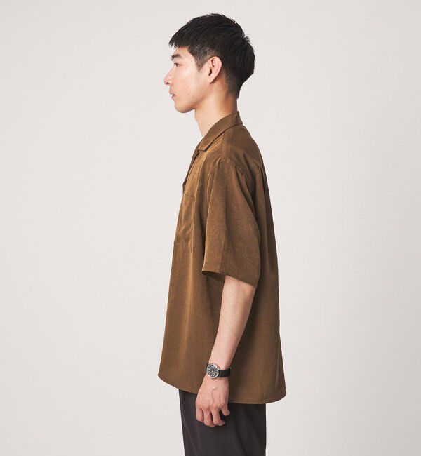 UNITED ARROWS green label relaxing「スラブ オープンカラー 半袖 シャツ」|シャツ・ブラウス|