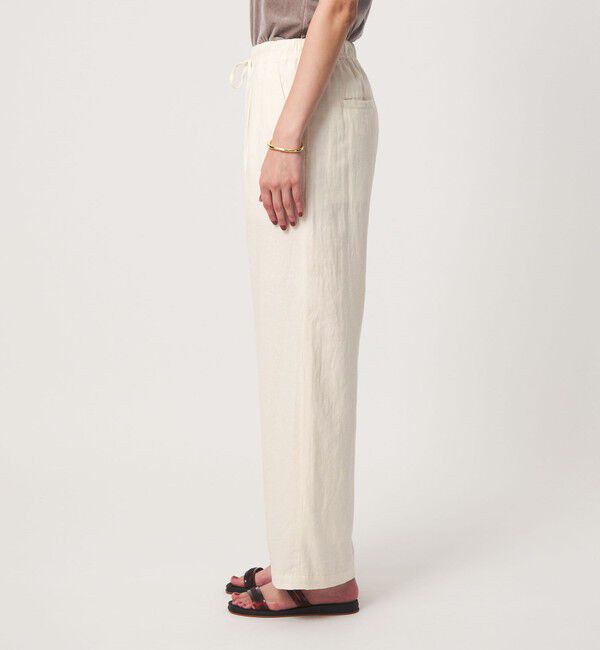 UNITED ARROWS green label relaxing「BREEZE LINEN ブリーズリネン ワイド パンツ 3 オフホワイト」|その他|