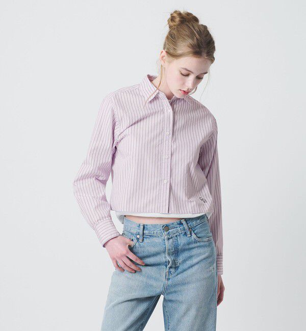 California General Store「＜CGS.＞クロップド ストライプ シャツ / ウィメンズ」|シャツ・ブラウス|その他1