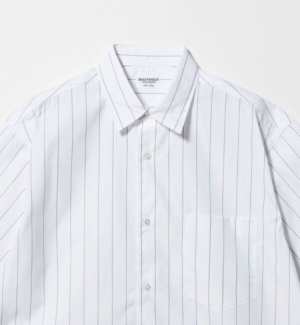 BEAUTY&YOUTH UNITED ARROWS「HI-LINE 120/2 ブロード レギュラー ショートスリーブ シャツ」|シャツ・ブラウス|