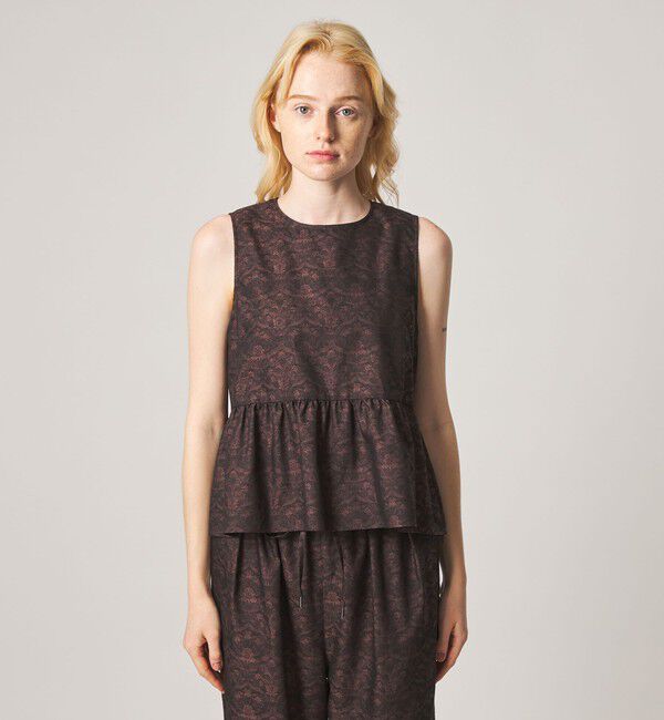 STEVEN ALAN「＜Steven Alan＞ジャガード タンクトップ ブラウス」|シャツ・ブラウス|