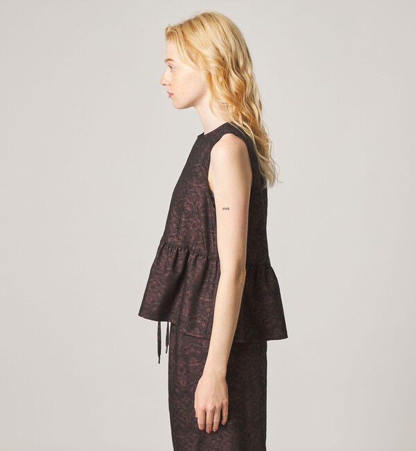 STEVEN ALAN「＜Steven Alan＞ジャガード タンクトップ ブラウス」|シャツ・ブラウス|