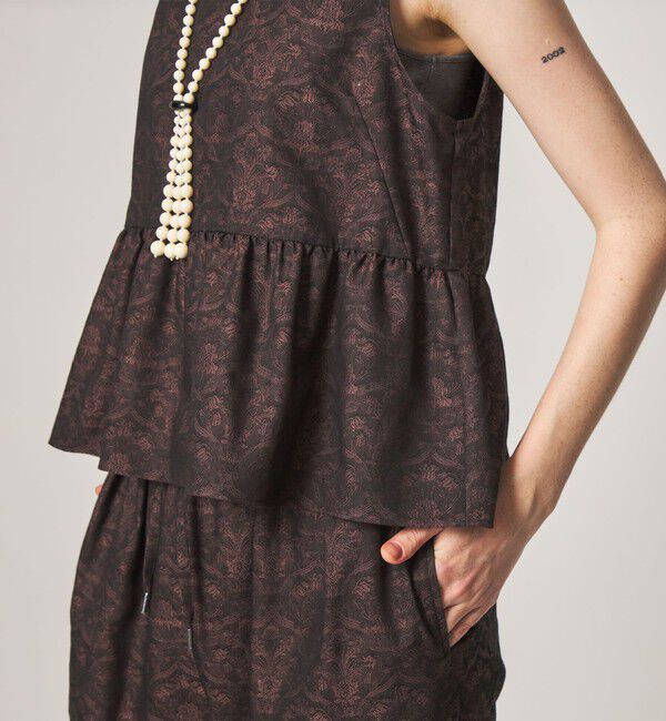 STEVEN ALAN「＜Steven Alan＞ジャガード タンクトップ ブラウス」|シャツ・ブラウス|