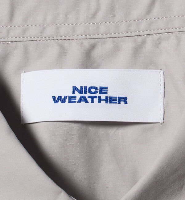 NICE WEATHER「＜NICE WEATHER＞プレーンオーバー ショートスリーブシャツ」|シャツ・ブラウス|