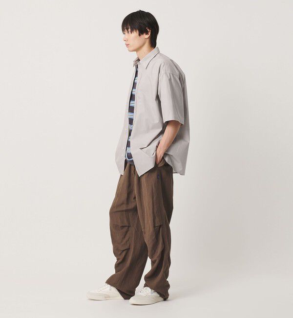 NICE WEATHER「＜NICE WEATHER＞プレーンオーバー ショートスリーブシャツ」|シャツ・ブラウス|