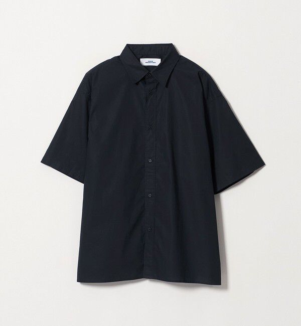 NICE WEATHER「＜NICE WEATHER＞プレーンオーバー ショートスリーブシャツ」|シャツ・ブラウス|NAVY