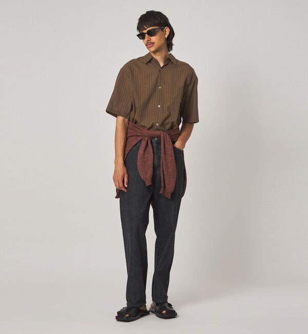 STEVEN ALAN「＜Steven Alan＞ AKIHA ストライプ レギュラーカラー ショートスリーブ シャツ」|シャツ・ブラウス|