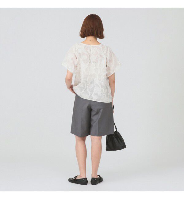 Ray BEAMS 「シュリンク ジャカード トップス」|Tシャツ・カットソー|