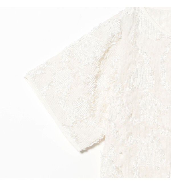 Ray BEAMS 「シュリンク ジャカード トップス」|Tシャツ・カットソー|