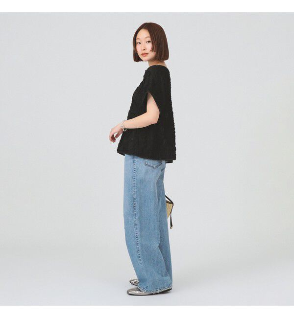 Ray BEAMS 「シュリンク ジャカード トップス」|Tシャツ・カットソー|