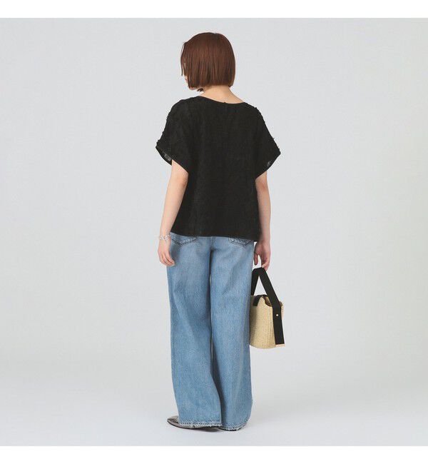 Ray BEAMS 「シュリンク ジャカード トップス」|Tシャツ・カットソー|