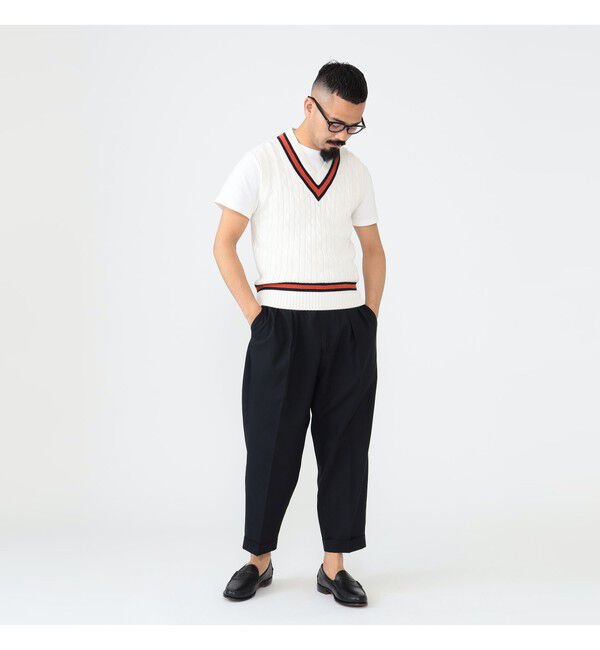 BEAMS PLUS「2 Pleats Wool Tropical」|チノ|