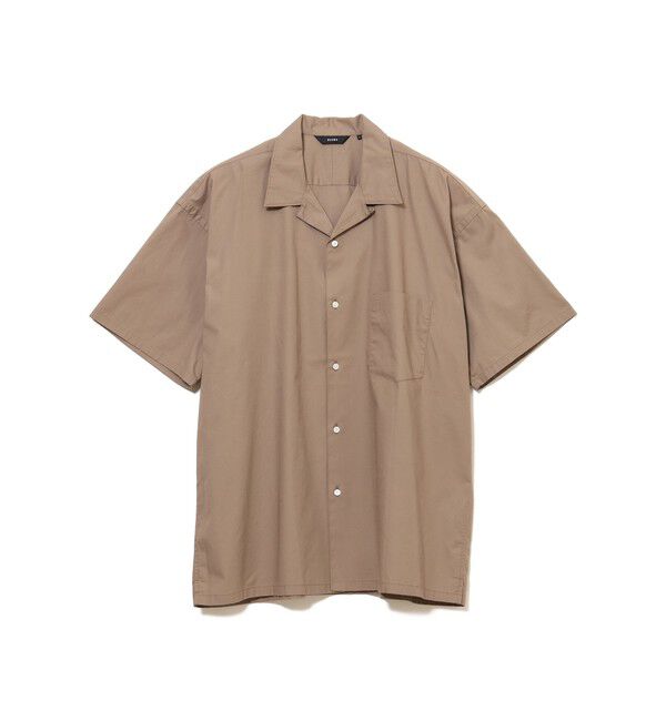 BEAMS「ブロード オープンカラー シャツ【リラックスフィット】」|シャツ・ブラウス|TAUPE