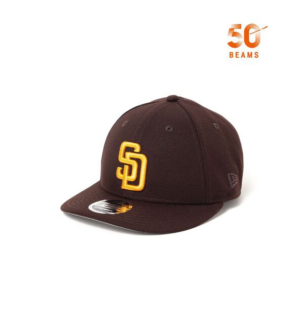 BEAMS「BEAMS｜【別注】NEW ERA / 50th LP 9FIFTY MLB Cap｜50周年記念 スペシャルデザイン｜9Fifty型 MLBロゴ 」|キャップ・キャスケット|PADRES