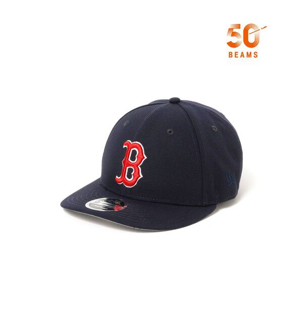 BEAMS「BEAMS｜【別注】NEW ERA / 50th LP 9FIFTY MLB Cap｜50周年記念 スペシャルデザイン｜9Fifty型 MLBロゴ 」|キャップ・キャスケット|RED_SOX