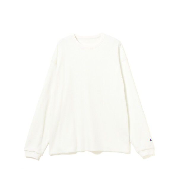 BEAMS「【別注】Champion / リバーシブル ロングスリーブ Tシャツ」|Tシャツ・カットソー|WHITE