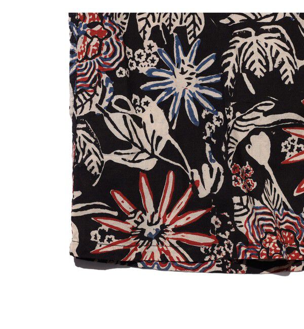 BEAMS PLUS「Open Collar Block Print ②」|シャツ・ブラウス|
