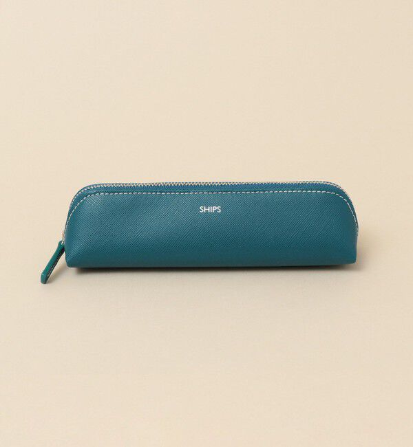 SHIPS「SHIPS:【SAFFIANO LEATHER】イタリアンレザー ペンケース」|その他|ロイヤルブルー