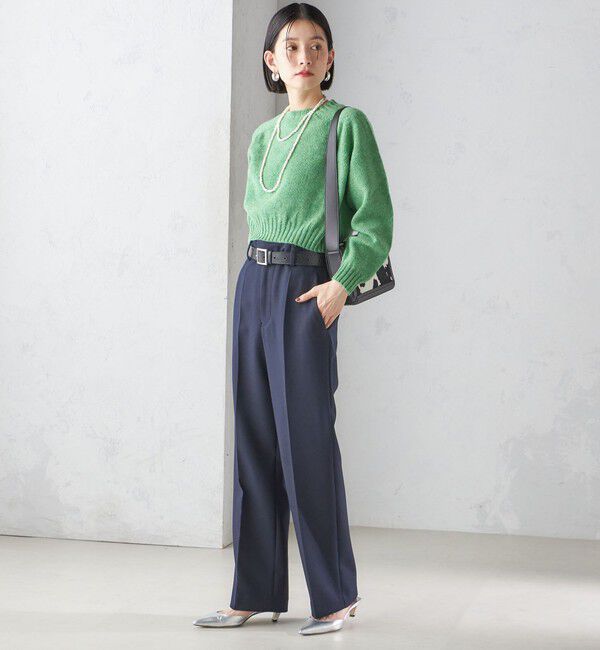 SHIPS for women「〈手洗い可能〉ストレート センタープレス トラウザーズ」|その他|