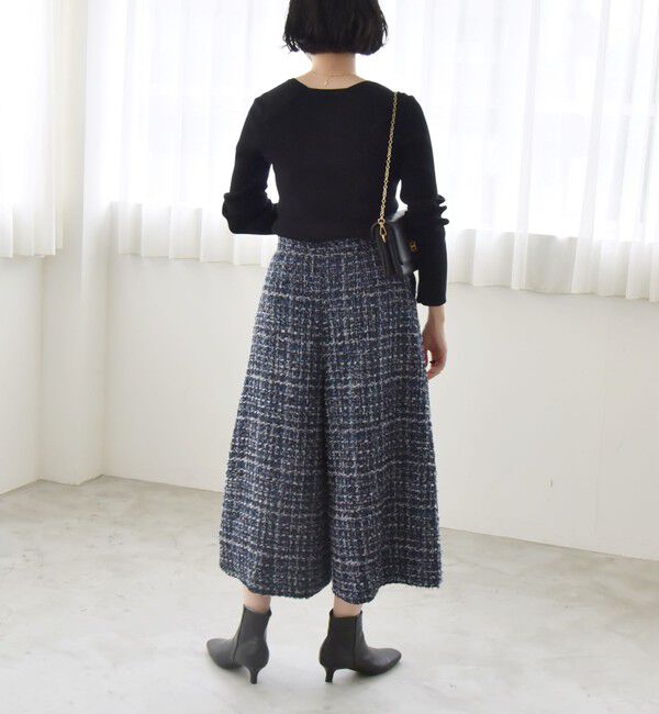 quaranciel「quaranciel: ツイード クロップド パンツ（セットアップ対応）」|その他|