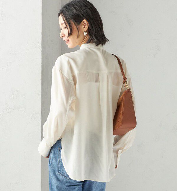 SHIPS for women「〈手洗い可能〉シアー リボン タイ ブラウス」|シャツ・ブラウス|