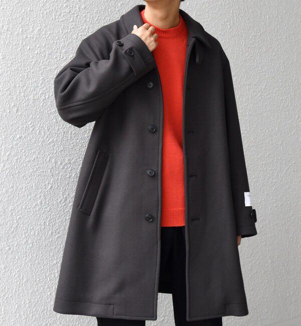 SHIPS any「SHIPS any: PURE WOOL MELTON ステンカラー コート 25AW◇」|ステンカラーコート|