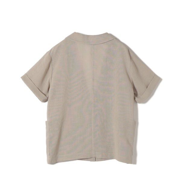 SHIPS for women「〈手洗い可能〉麻調 メッシュ ジャケット シャツ」|シャツ・ブラウス|