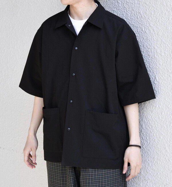 SHIPS any「SHIPS any:〈撥水/軽量/ストレッチ〉SOLOTEX(R) シアサッカー キャンプポケット シャツ◇」|シャツ・ブラウス|