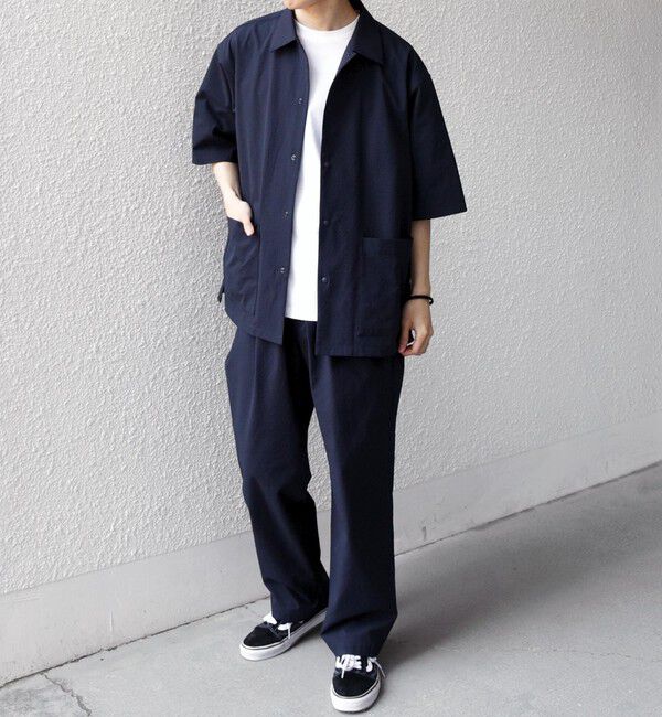 SHIPS any「SHIPS any:〈撥水/軽量/ストレッチ〉SOLOTEX(R) シアサッカー キャンプポケット シャツ◇」|シャツ・ブラウス|
