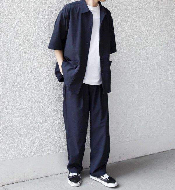 SHIPS any「SHIPS any:〈撥水/軽量/ストレッチ〉SOLOTEX(R) シアサッカー キャンプポケット シャツ◇」|シャツ・ブラウス|