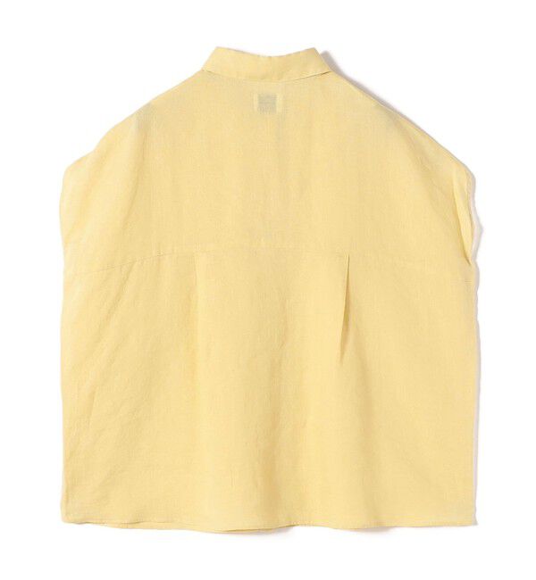 SHIPS Colors 「SHIPS Colors:〈洗濯機可能〉ユーロリネン (EURO Linen) フレンチスリーブ ビッグ シャツ◇」|シャツ・ブラウス|