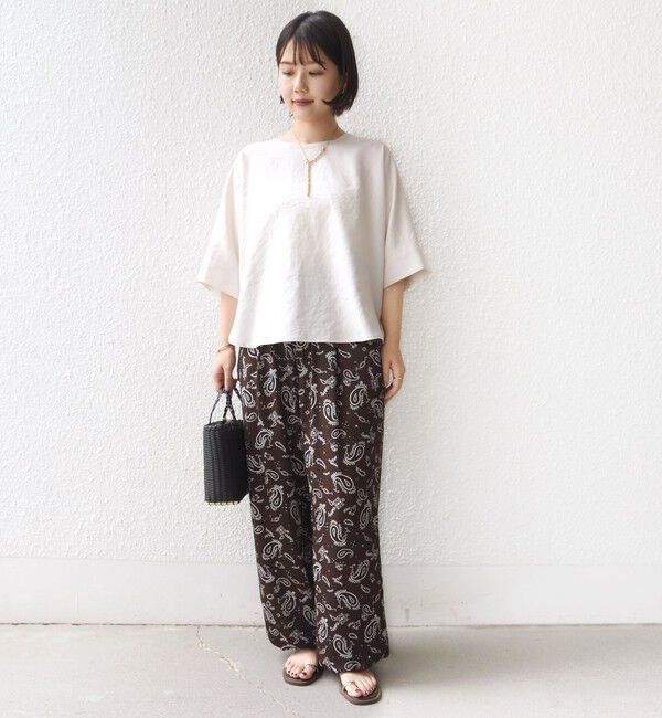 SHIPS for women「〈接触冷感/吸水速乾/防シワ/手洗い可能〉ツイル TEE ブラウス」|シャツ・ブラウス|