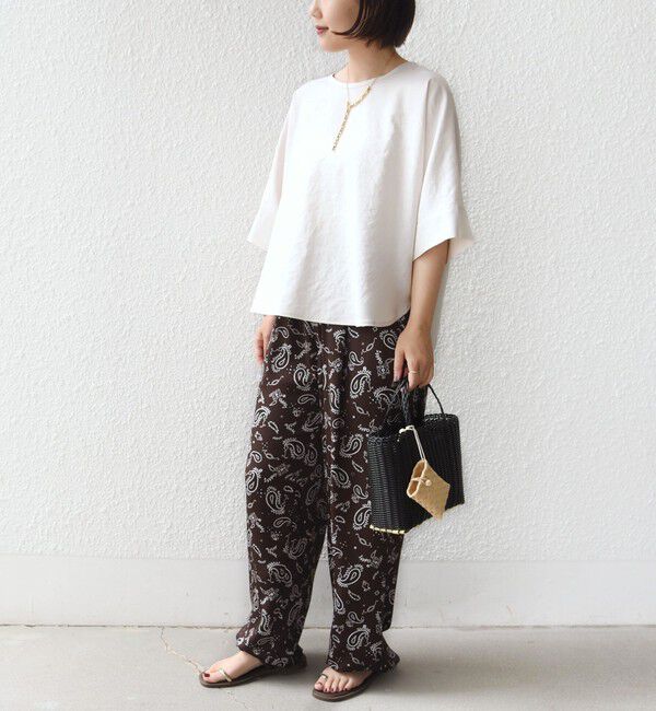 SHIPS for women「〈接触冷感/吸水速乾/防シワ/手洗い可能〉ツイル TEE ブラウス」|シャツ・ブラウス|