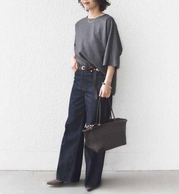 SHIPS for women「〈接触冷感/吸水速乾/防シワ/手洗い可能〉ツイル TEE ブラウス」|シャツ・ブラウス|