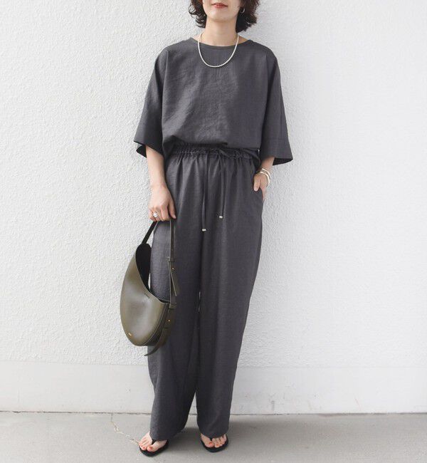 SHIPS for women「〈接触冷感/吸水速乾/防シワ/手洗い可能〉ツイル TEE ブラウス」|シャツ・ブラウス|
