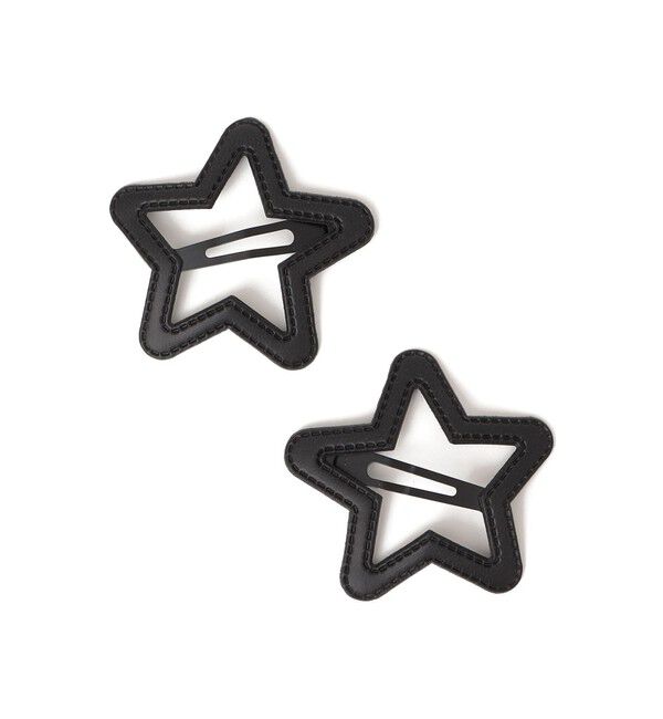 SHIPS KIDS「SHIPS KIDS:スター モチーフ ヘアピン セット」|その他|ブラック
