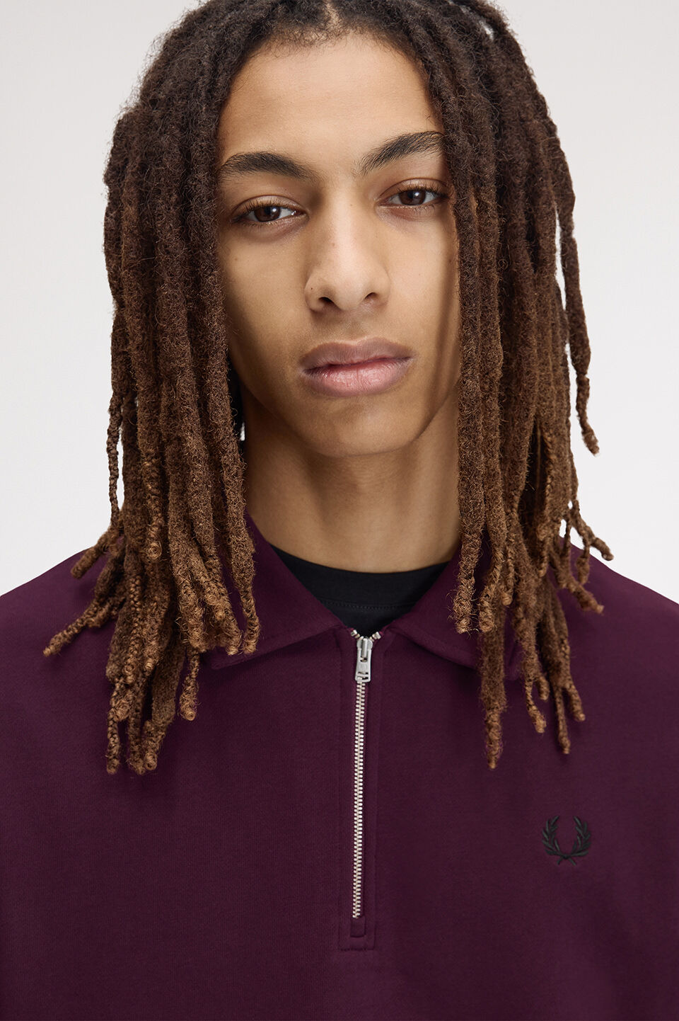 FRED PERRY 「FRED PERRY／Half Zip Collared Sweatshirt／ハーフジップカラースウェットシャツ」|スウェット・ジャージ|