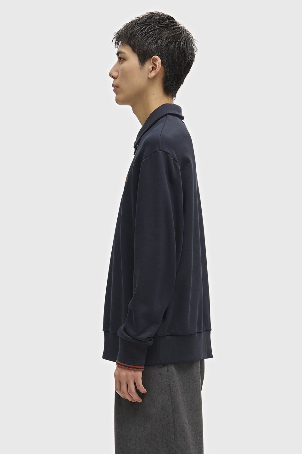 FRED PERRY 「FRED PERRY／Half Zip Collared Sweatshirt／ハーフジップカラースウェットシャツ」|スウェット・ジャージ|