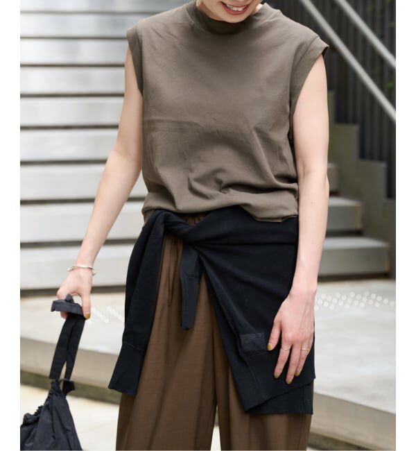 OUTDOOR PRODUCTS Usual Things「ハイツイストコットンノースリTEE」|Tシャツ・カットソー|ブラウン A