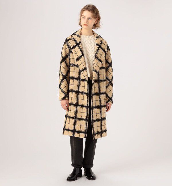 TOMORROWLAND BUYING WEAR「MARTIN GRANT COCOON COAT グレンチェック コクーンコート」|チェスターコート|