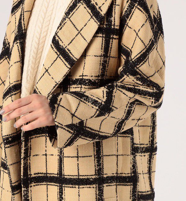 TOMORROWLAND BUYING WEAR「MARTIN GRANT COCOON COAT グレンチェック コクーンコート」|チェスターコート|