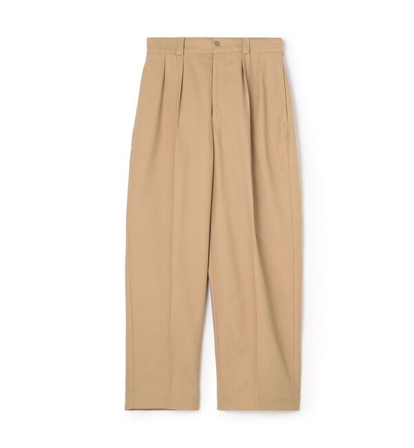 TOMORROWLAND BUYING WEAR「Tangent FRENCH ARMY CHINO コットンツイル ワイドトラウザーズ」|スラックス|45 キャメル