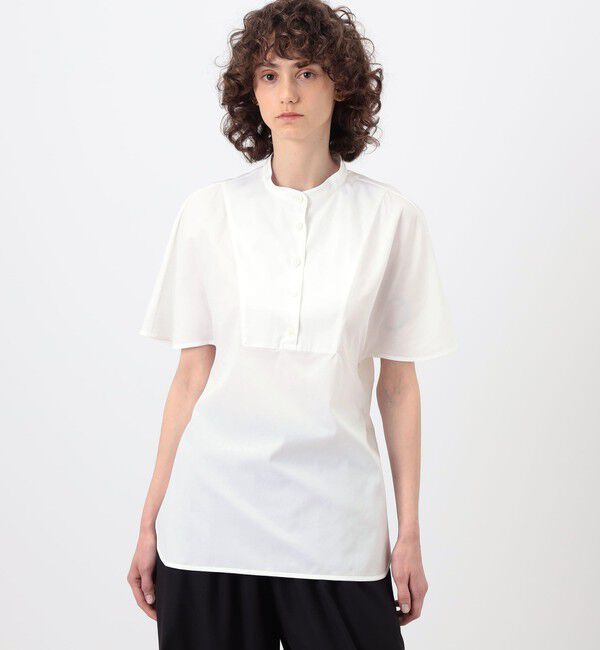 TOMORROWLAND BUYING WEAR「TELMA Cape ハーフスリーブシャツ」|シャツ・ブラウス|